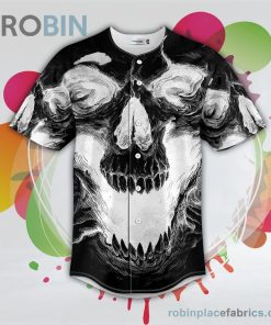 white ghost skull baseball jersey rb896495 5Q8ZI