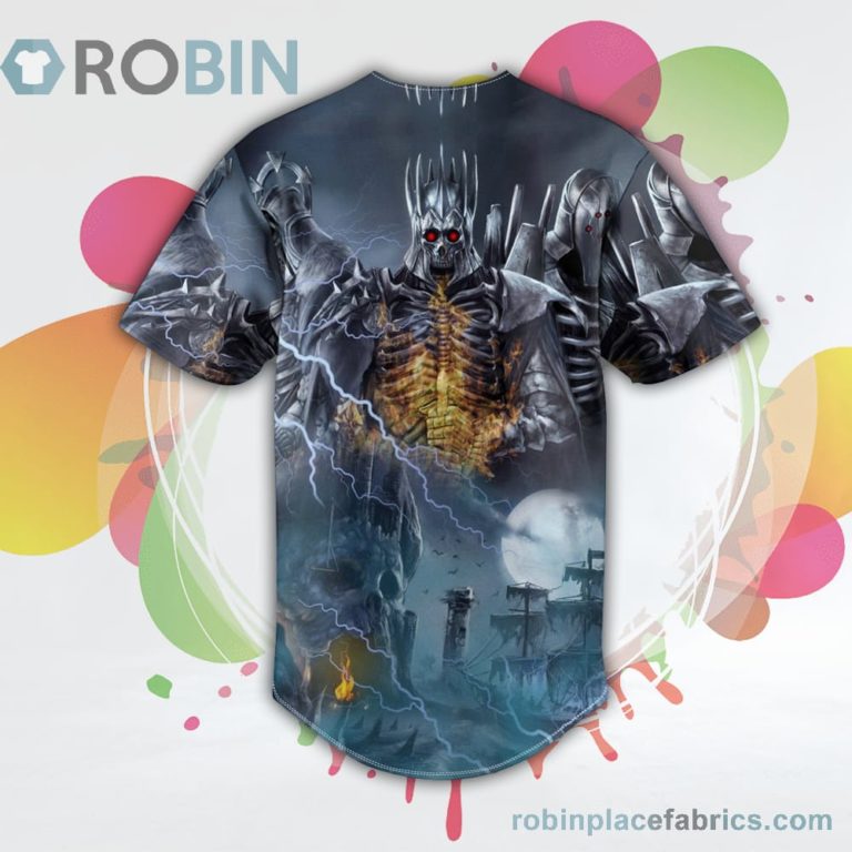 Wild Hunt The Witcher Skull Baseball Jersey RB1774