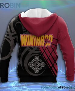 Winthrop Eagles All Over Print 3D Hoodie Pattern Celtic – NCAA