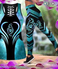 Wolf Blue Tank Top Legging Set