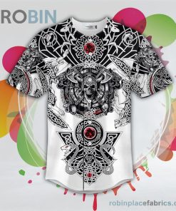 wolf king viking tattoo baseball jersey rb752892 cOVGk