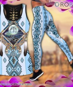Wolf Native American Tank Top Legging Set