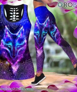 Wolf Purple Tank Top Legging Set