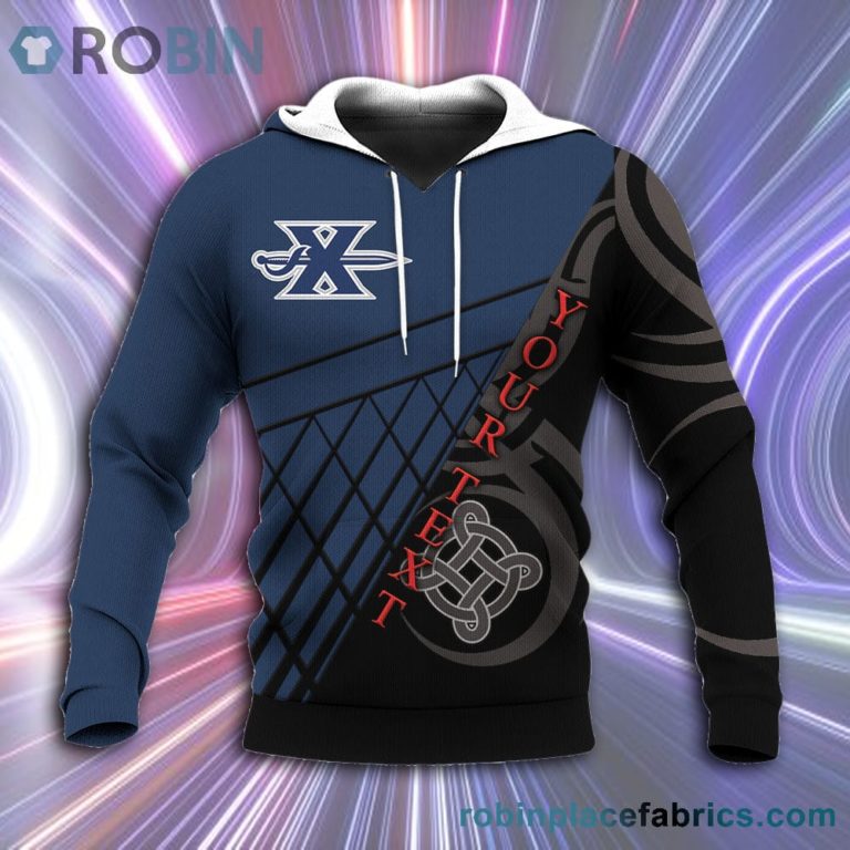 Xavier Musketeers All Over Print 3D Hoodie Pattern Celtic – NCAA