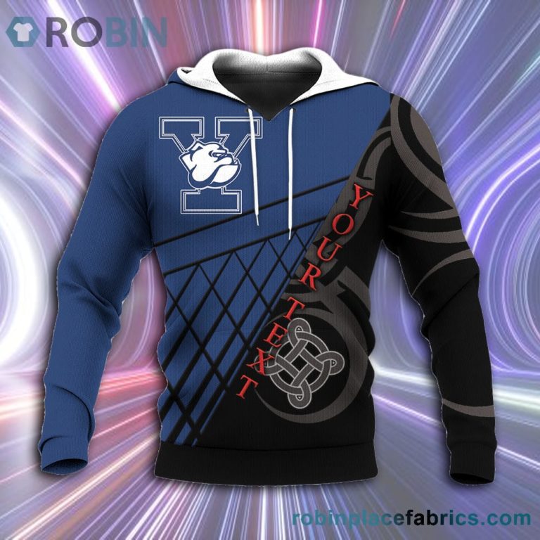Yale Bulldogs All Over Print 3D Hoodie Pattern Celtic – NCAA