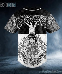 yggdrasill old tree viking tattoo custom baseball jersey 205 wR0Hz