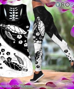 Yin and Yang Turtle Tank Top Legging Set