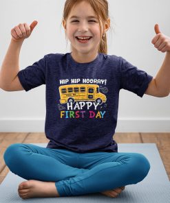yout t shirt navy hip hip hooray happy first day back to school first day of school HEf2z