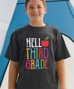 Hello 3rd Grade Red Apple Back To School First Day Of School T-shirt & Raglan for Kid Hello 3rd Grade Red Apple Back To School First Day Of School T-shirt & Raglan for Kid