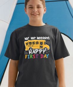 Hip Hip Hooray Happy First Day Back To School First Day Of School T-shirt & Raglan for Kid Hip Hip Hooray Happy First Day Back To School First Day Of School T-shirt & Raglan for Kid