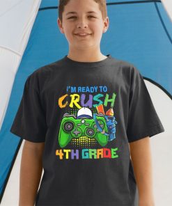 Im Ready To Crush 4th Grade Back To School Video Game T-shirt & Raglan for Kid