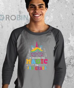youth raglan black im bringing the magic to 3rd grade back to school first day of school j6v7C