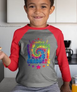 youth raglan red goodbye 8th grade class of 2026 graduate 8th grade tie dye 4Rsvz