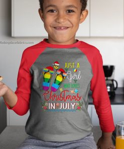 youth raglan red just a girl who loves christmas in july flip flops summer VkL6N