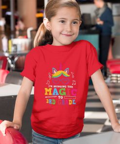 youth red t shirt im bringing the magic to 3rd grade back to school first day of school 19gLB