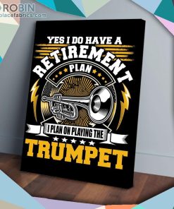 A Retirement Playing The Trumpet Matte Wall Art (Canvas And Poster)