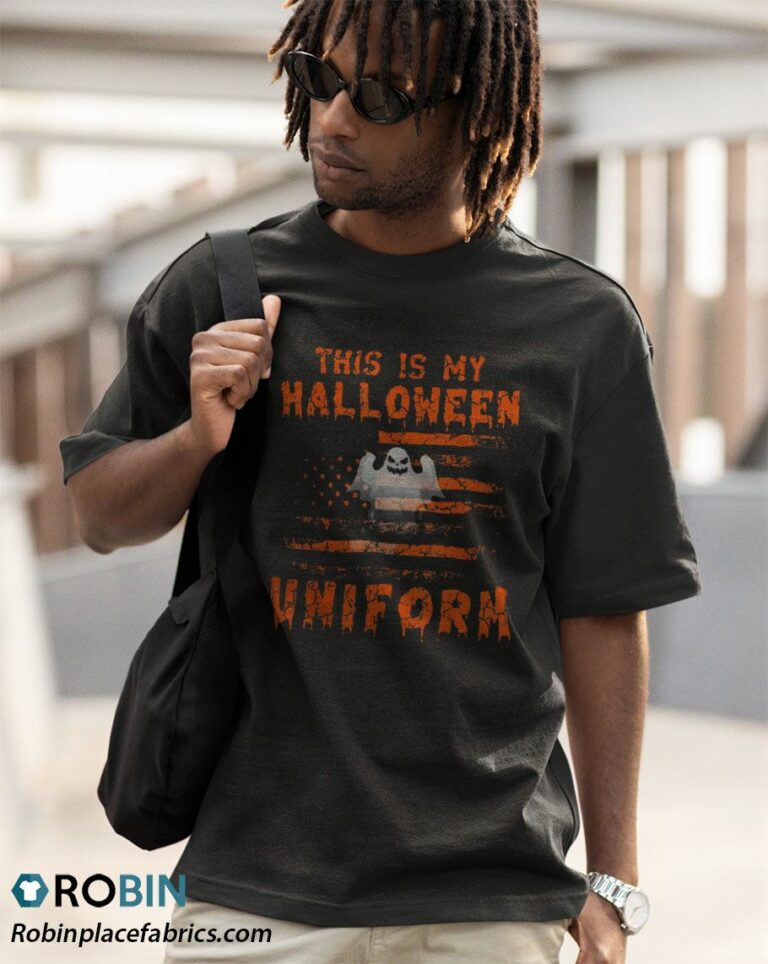 Boo American Flag Trick Or Treat Halloween Ghost Shirt