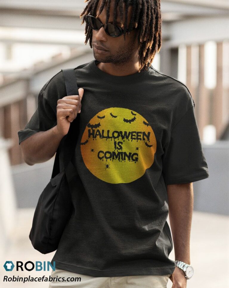 Halloween Is Coming with Spiders and Bats Shirt