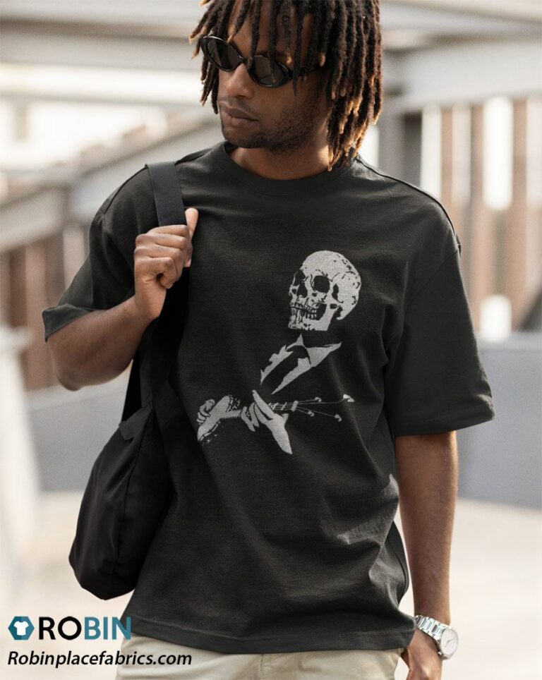 Playing Skull Band Music Skeleton Halloween Shirt