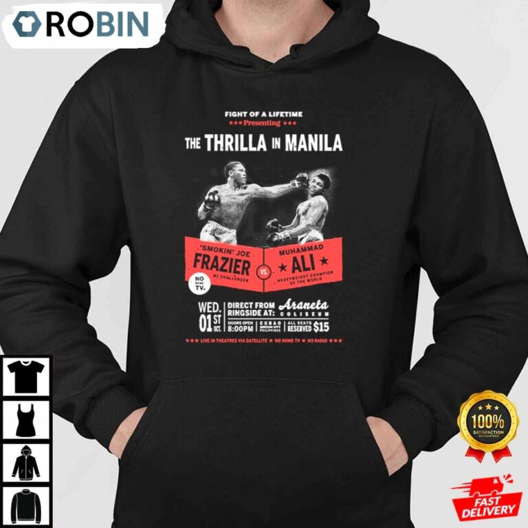 Ali vs Frazier Thrilla in Manila Muhammad Ali Shirt