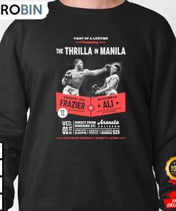 ali vs frazier thrilla in manila muhammad ali sweatshirt zgbqja