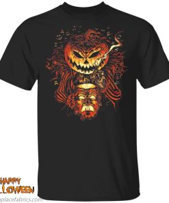 alternative universe scary pumpkin head lantern halloween t shirt i5iVm