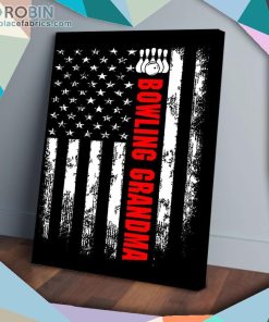 America Flag Bowling Grandma Matte Wall Art (Canvas And Poster) America Flag Bowling Grandma Matte Wall Art (Canvas And Poster)