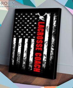 America Flag Lacrosse Coach Matte Wall Art (Canvas And Poster) America Flag Lacrosse Coach Matte Wall Art (Canvas And Poster)