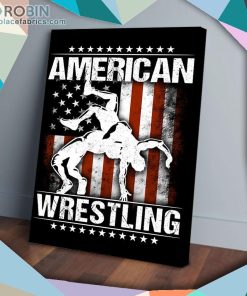 America Wrestling Matte Wall Art (Canvas And Poster)