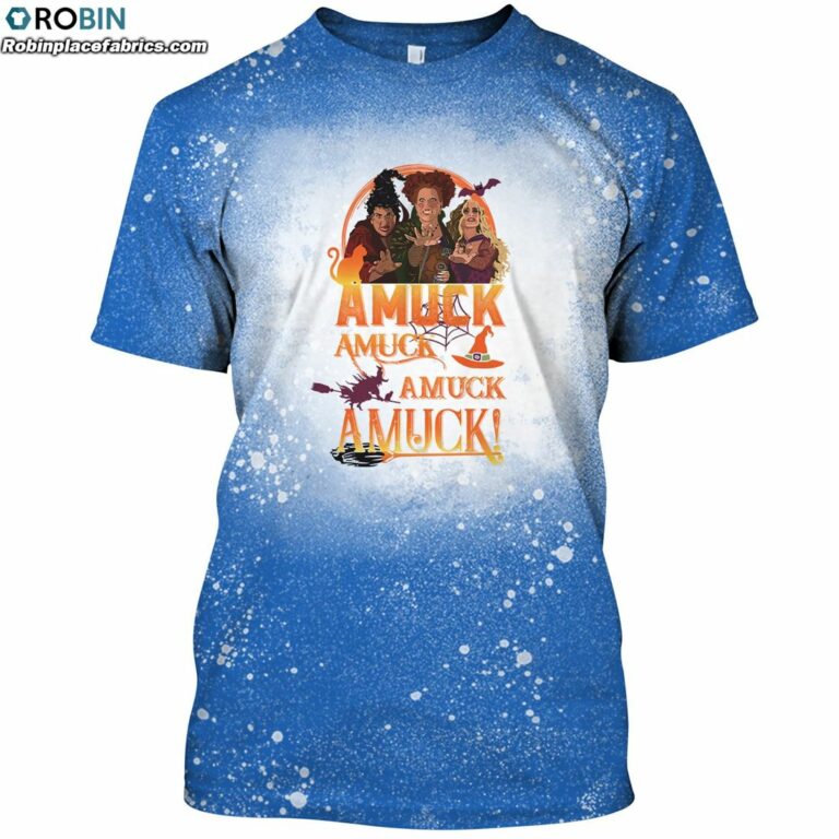 Amuck Amuck Halloween Bleached T-Shirt – Funny Sanderson Sisters Bleach Shirt