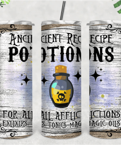 Ancient Potions Halloween Tumbler Skinny Tumbler