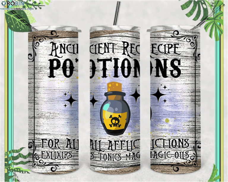 Ancient Potions Halloween Tumbler Skinny Tumbler