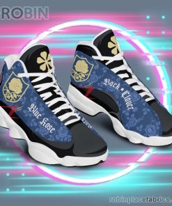 anime shoes back clover blue rose air jordan 13 144 5K6Hs