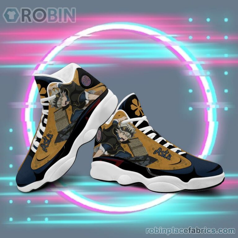 Anime Shoes Black Clover Asta Air Jordan 13 Sneaker