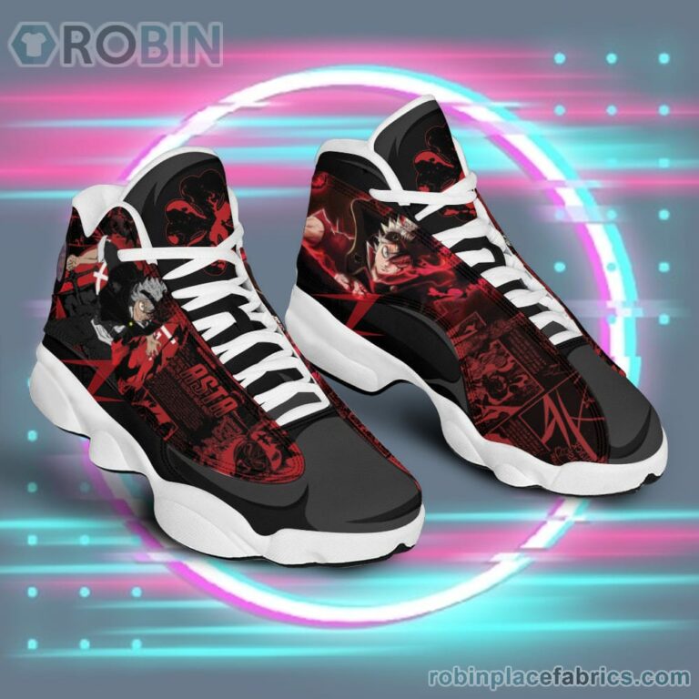Anime Shoes Black Clover Asta Air Jordan 13 Sneakers
