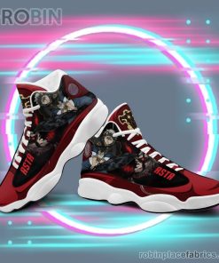 anime shoes black clover asta air jordan 13 sneakers 436 1iz1h