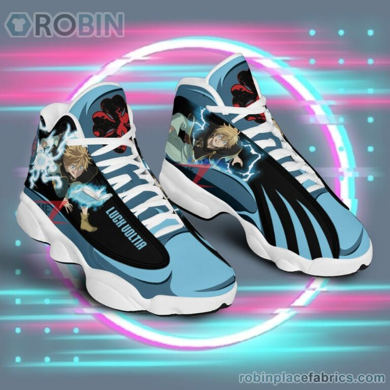 Anime Shoes Black Clover Luck Voltia Air Jordan 13 Sneakers