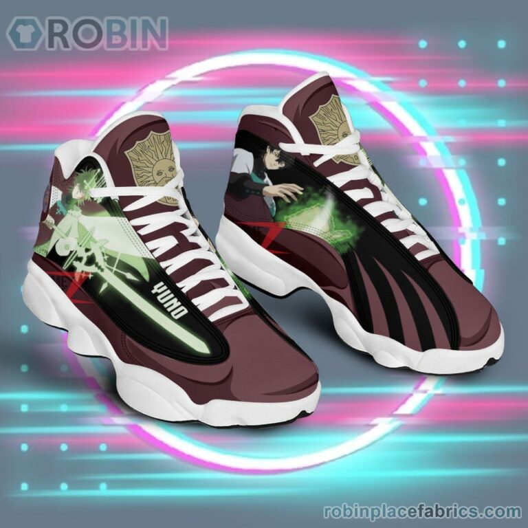 Anime Shoes Black Clover Yuno Air Jordan 13 Sneakers