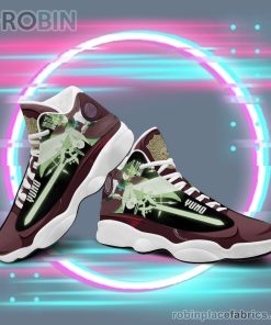 anime shoes black clover yuno air jordan 13 sneakers 432 Sf35O