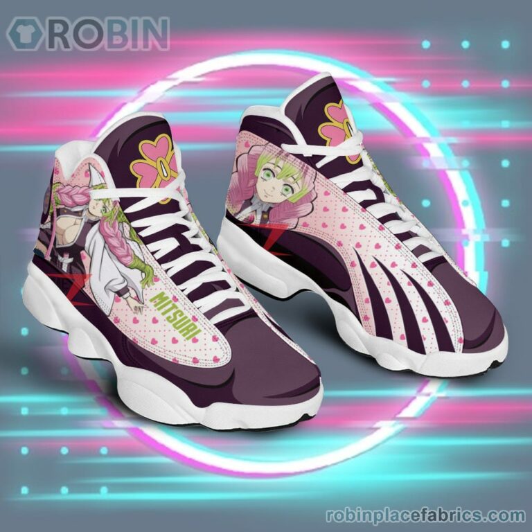 Anime Shoes Demon Slayer Air JD13 Sneakers Mitsuri Kanroji Air Jordan 13