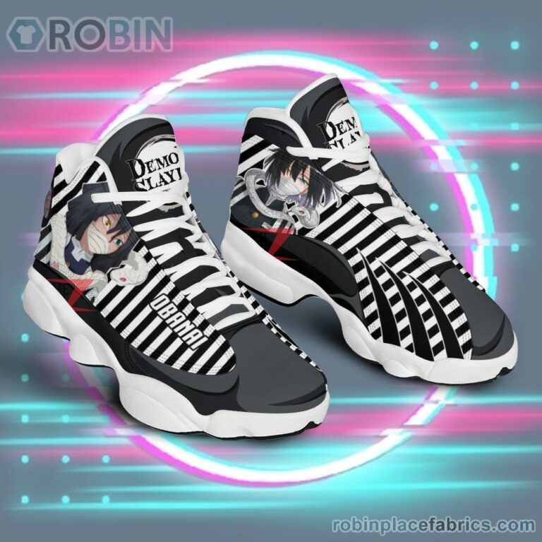 Anime Shoes Demon Slayer JD 13 Sneakers Obanai Iguro Air Jordan 13