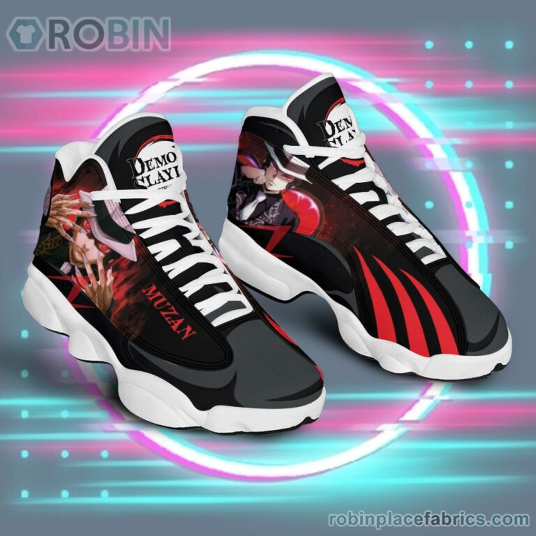 Anime Shoes Demon Slayer Muzan Air Jordan 13 Sneakers