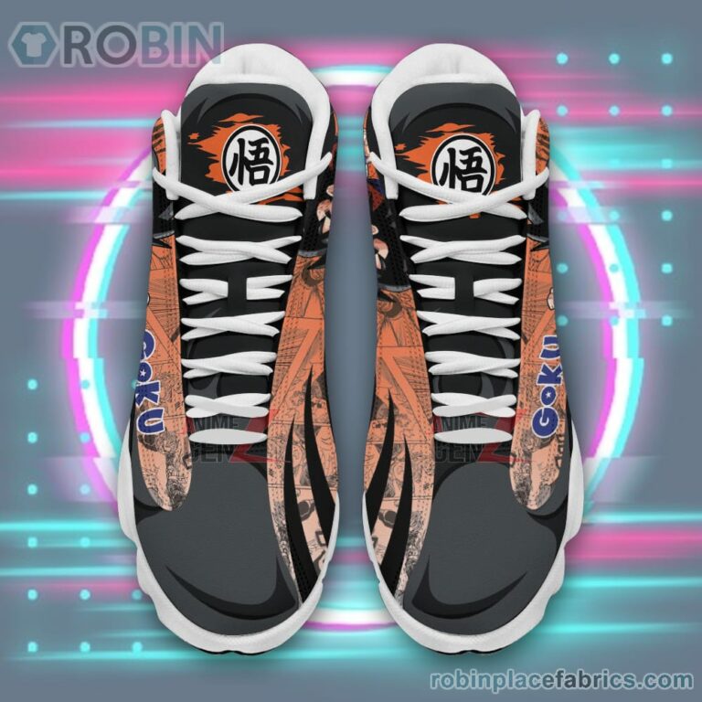 Anime Shoes Dragon Ball Guku God Air Jordan 13 Sneakers