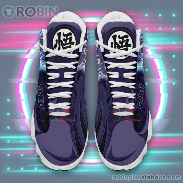 Anime Shoes Dragon Ball Shoes Goku Ultra Instinct Air Jordan 13 Sneakers