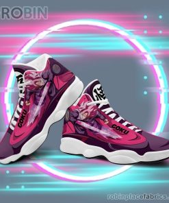 Anime Shoes Dragon Ball Sneakers Goku Black Rose Air Jordan 13 Sneakers