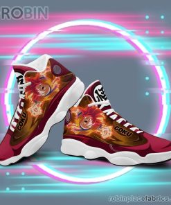 Anime Shoes Dragon Ball Sneakers Goku God Air Jordan 13 Sneakers