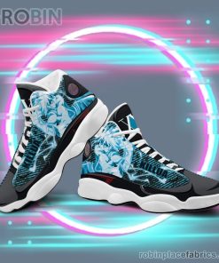 Anime Shoes Hunter x Hunter Air Jordan 13 Sneakers Custom Anime Zoldyck Killua Shoes Anime Shoes Hunter x Hunter Air Jordan 13 Sneakers Custom Anime Zoldyck Killua Shoes