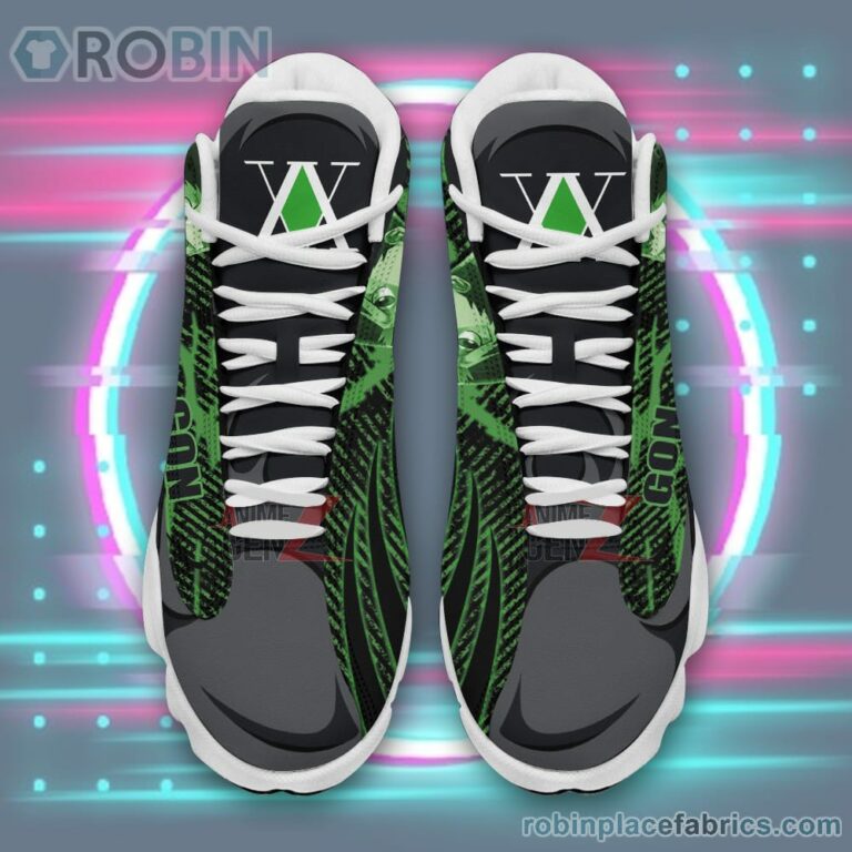 Anime Shoes Hunter x Hunter Air Jordan 13 Sneakers Custom Gon Freecss Anime Shoes