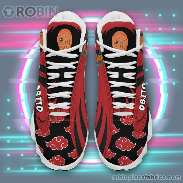 Anime Shoes Naruto Akatsuki Obito Air Jordan 13 Sneakers