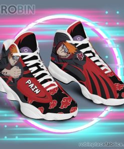 anime shoes naruto akatsuki pain air jordan 13 sneakers 48 VQLoV